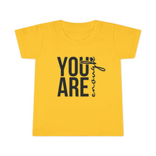 Load image into Gallery viewer, You Are Enough Toddler T-Shirt, Inspirational Kids Tee, Motivational Gift for Toddlers, Cute Toddler Apparel, Everyday Wear, Birthday Gift