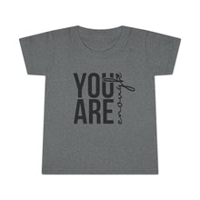 Load image into Gallery viewer, You Are Enough Toddler T-Shirt, Inspirational Kids Tee, Motivational Gift for Toddlers, Cute Toddler Apparel, Everyday Wear, Birthday Gift