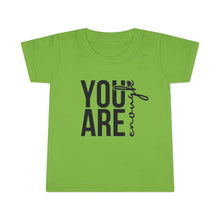 Load image into Gallery viewer, You Are Enough Toddler T-Shirt, Inspirational Kids Tee, Motivational Gift for Toddlers, Cute Toddler Apparel, Everyday Wear, Birthday Gift