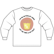 Load image into Gallery viewer, Autopilot Mode Long Sleeve Tee, Funny Unisex Shirt for Parties, Cool Gift for Friends, Casual Wear, Relaxation Outfit