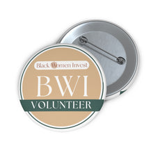 Load image into Gallery viewer, Volunteer, Badge for Professional Networking, Gift for Leaders, Customizable Business Pins, Accessory for Events
